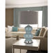 Bergamo 27 inch 150 watt Slate Blue Table Lamp Portable Light