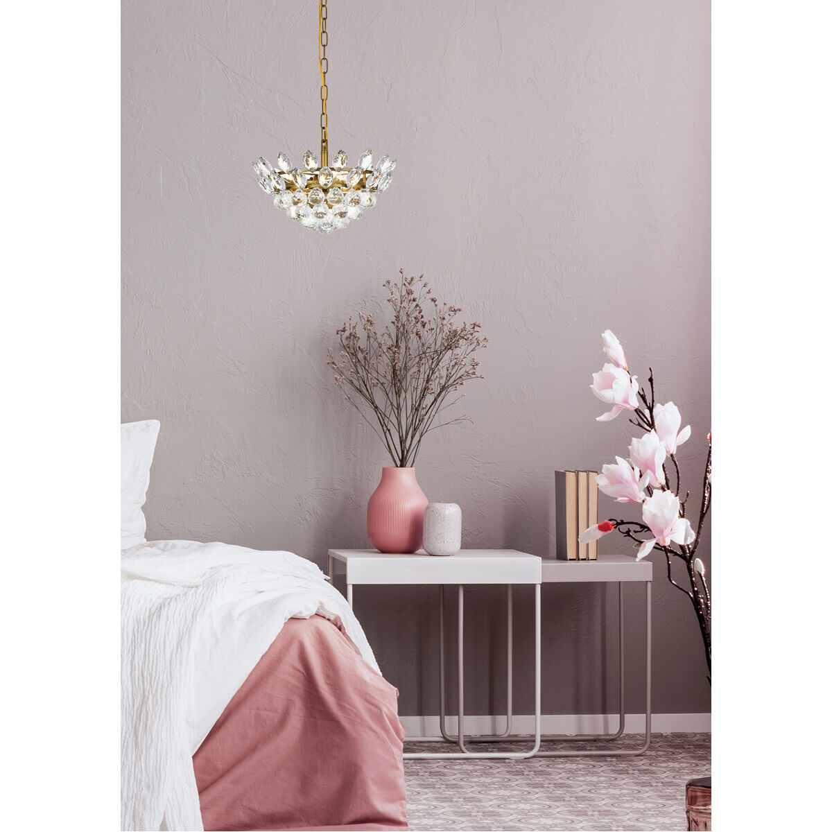 Emilia 3 Light 14 inch Brass Pendant Ceiling Light