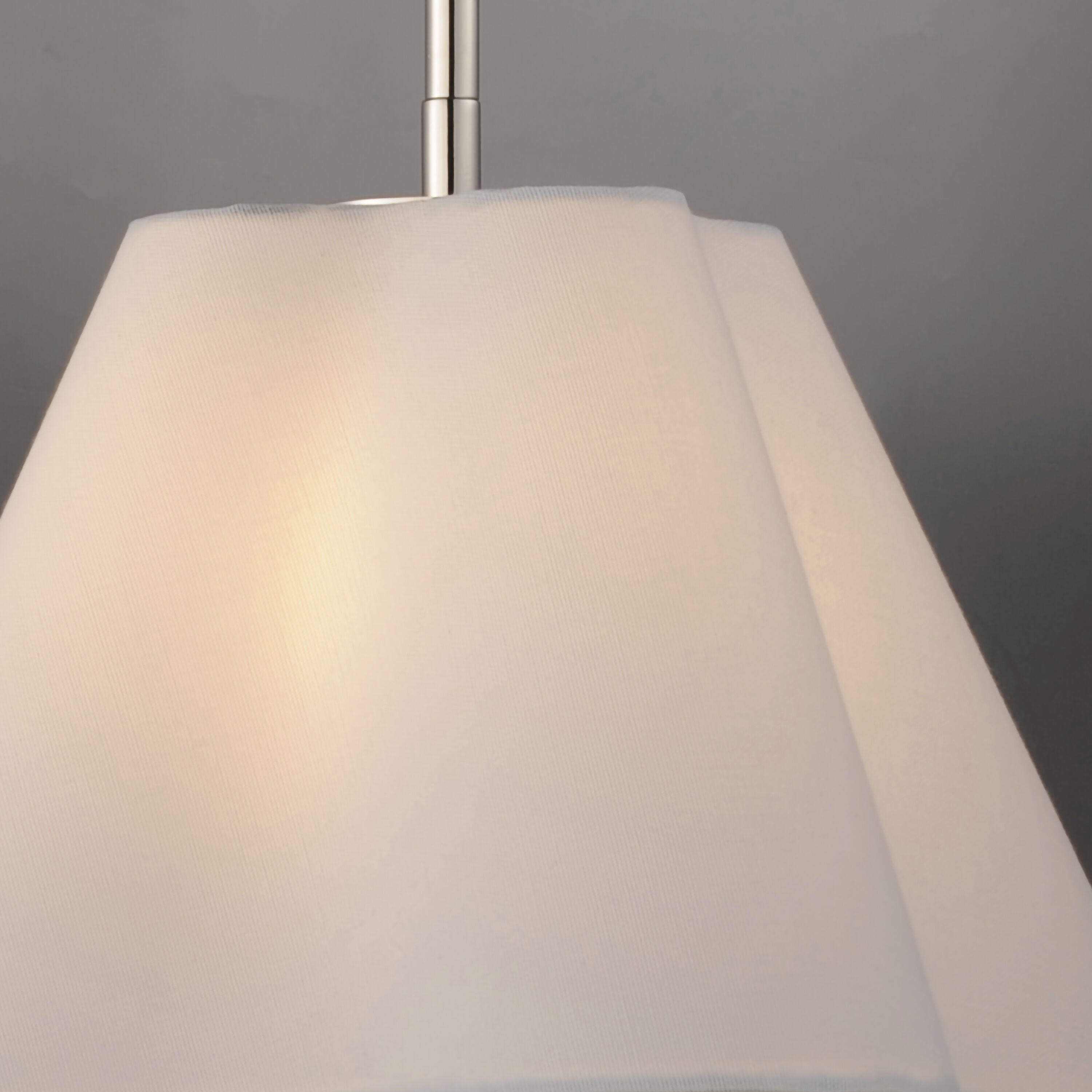 Saxon 1 Light 14 inch Polished Nickel Single Pendant Ceiling Light