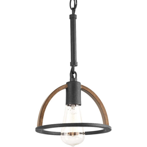 Trestle 1 Light 8 inch Gilded Iron Mini-Pendant Ceiling Light