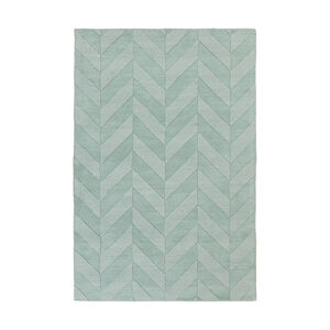 Central Park 90 X 60 inch Ice Blue/Sage Rugs, Rectangle