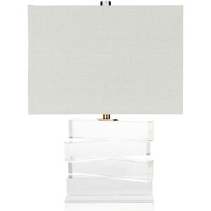 Surrey 23.5 inch 100 watt Clear Table Lamp Portable Light