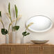 Ovation 36 X 24 inch Textured White Resin Wall Mirror