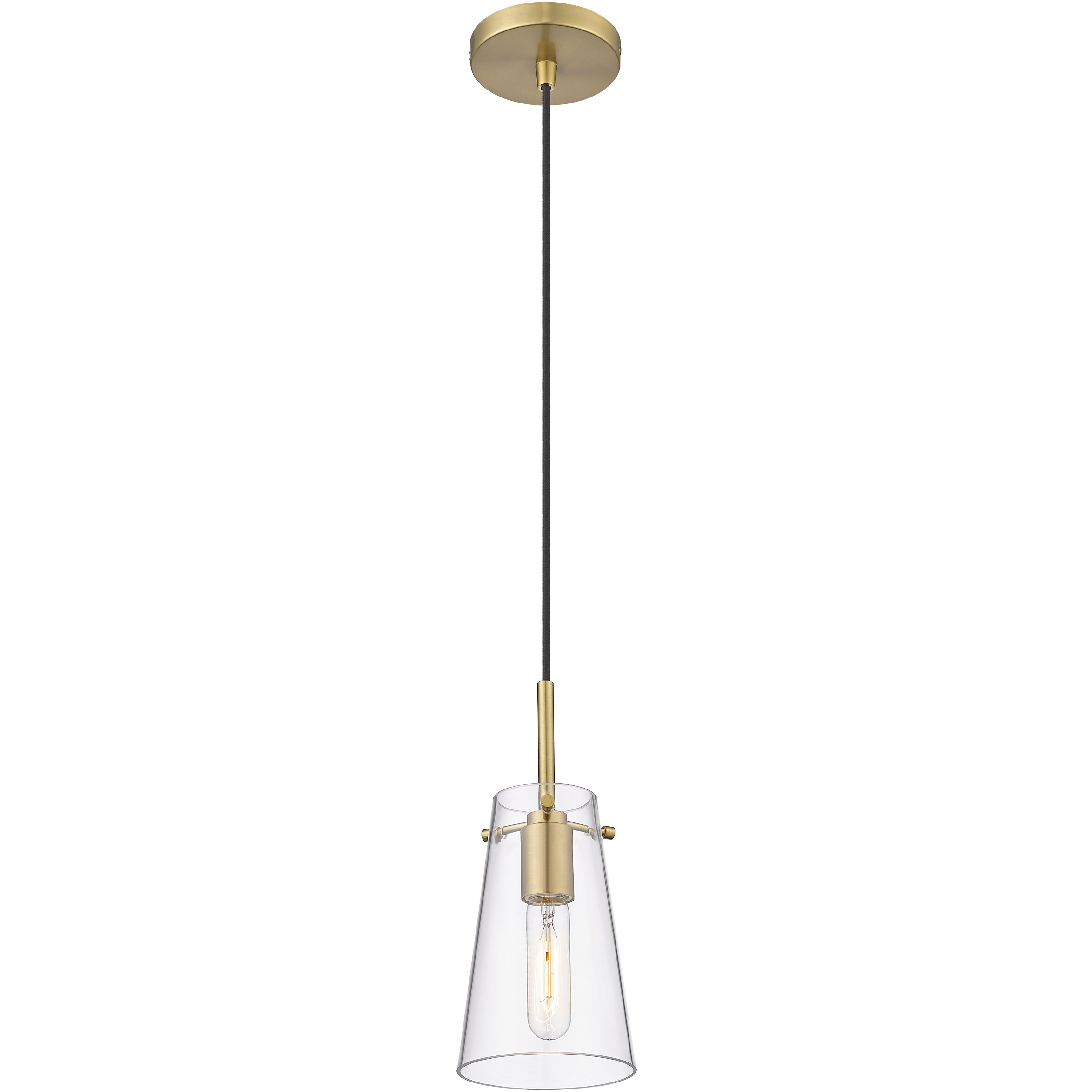 Kira 1 Light 5 inch Modern Gold Pendant Ceiling Light