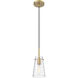 Kira 1 Light 5 inch Modern Gold Pendant Ceiling Light