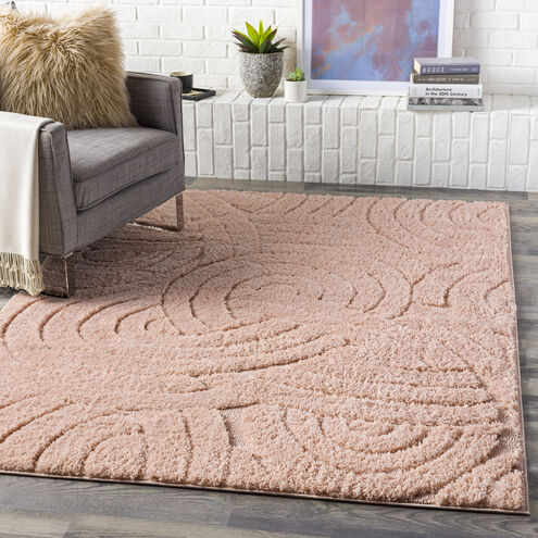 Elenor 120 X 94 inch Pale Pink Rug in 8 x 10, Rectangle