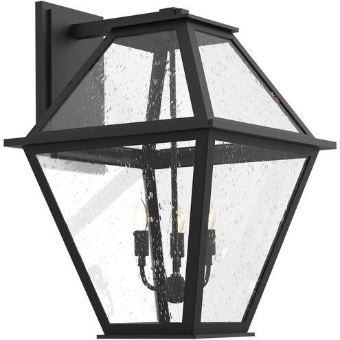 Terrace 1 Light 24 inch Textured Black Outdoor Sconce, Lantern