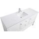 Heath 60 X 21.5 X 35 inch White Vanity Sink Set