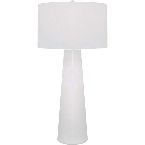 Obelisk 36 inch 150 watt White Table Lamp Portable Light in Incandescent, 3-Way
