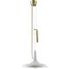 Onos 3 Light 17.7 inch Gold / White Pendant Ceiling Light