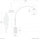 Tambo 92 inch 14 watt Black Nickel and Dark Walnut Arc Floor Lamp Portable Light in Mustard Steel