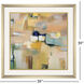 Lazy Afternoon Yellow and Blue and Green and Multi Framed Art