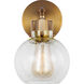 Sean Lavin Clara 1 Light 6.25 inch Burnished Brass Wall Sconce Wall Light