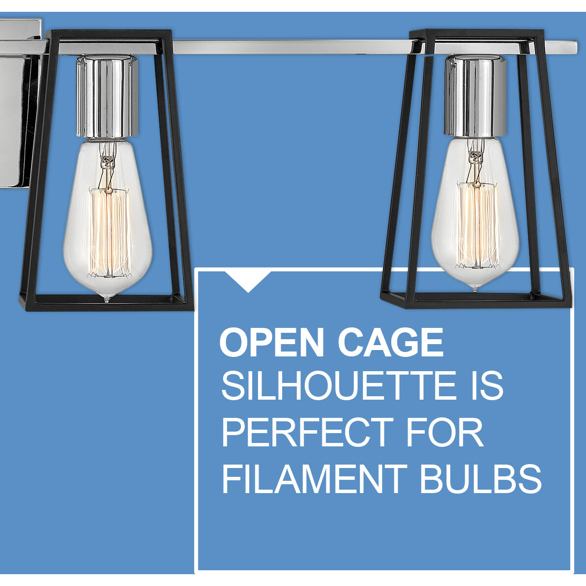 Filmore 4 Light 33.5 inch Chrome with Satin Black Vanity Light Wall Light