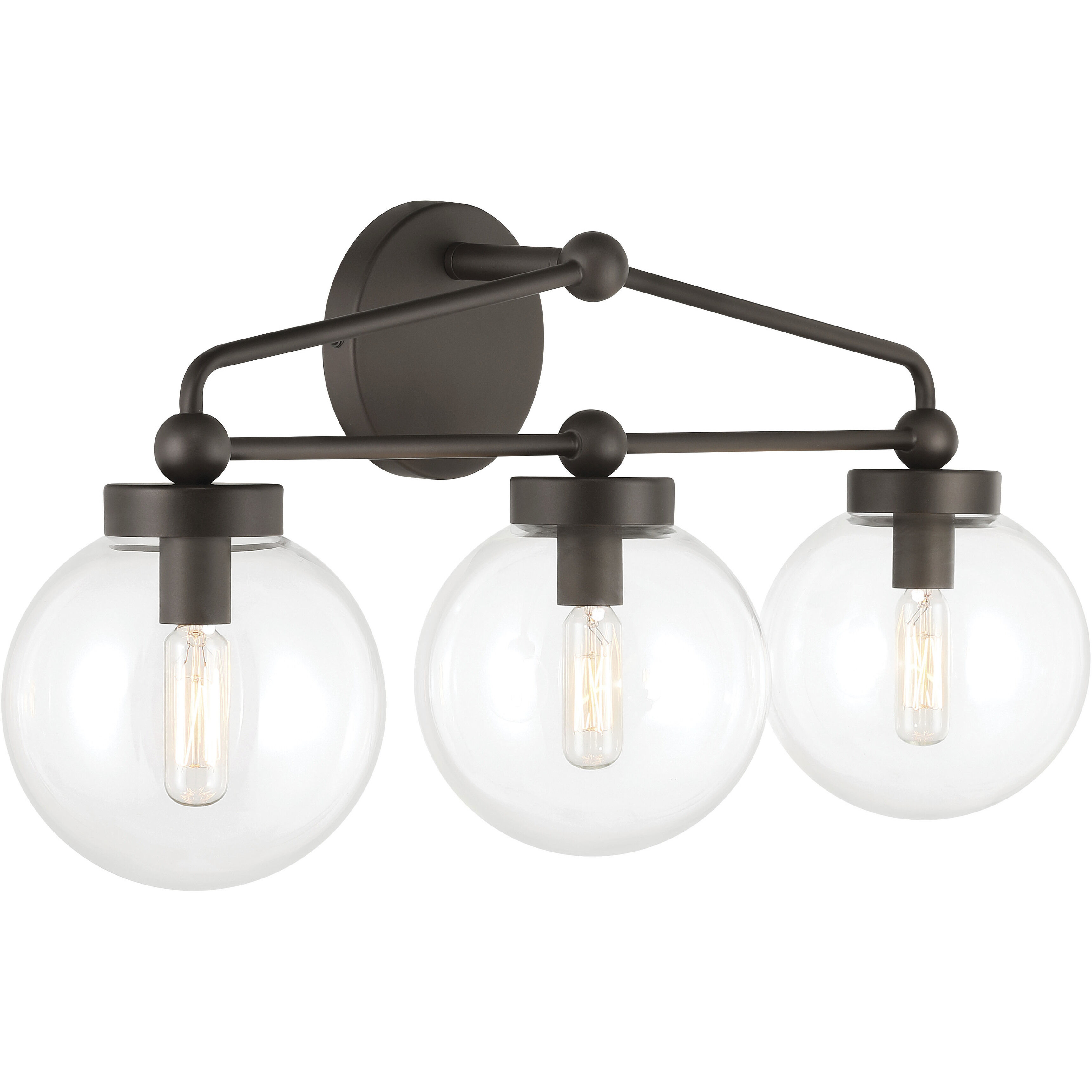 Stella 3 Light 24 inch Dark Bronze Vanity Light Wall Light