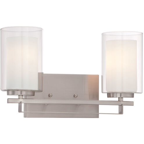 Parsons Studio 2 Light 16 inch Brushed Nickel Bath Bar Wall Light