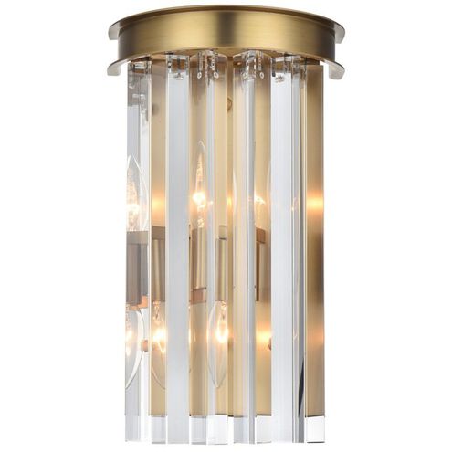 Sydney 2 Light 8 inch Satin Gold Wall Sconce Wall Light
