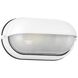 Nauticus 1 Light 4 inch White Outdoor Wall Sconce