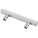 Dior Brushed Nickel Hardware Drawer Pull in 3in Center to Center Bar, Set of 10