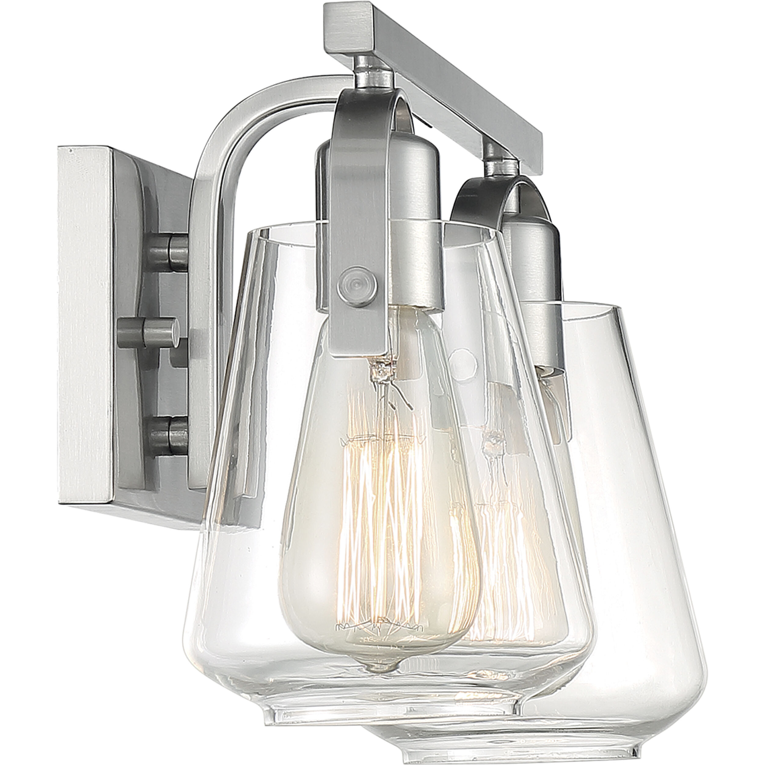 Skybridge 2 Light 14 inch Brushed Nickel Vanity Light Wall Light