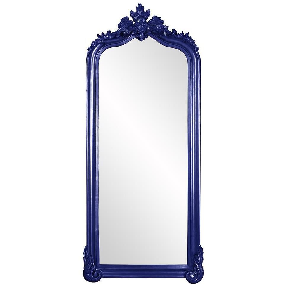 Tudor 85 X 38 inch Navy Mirror
