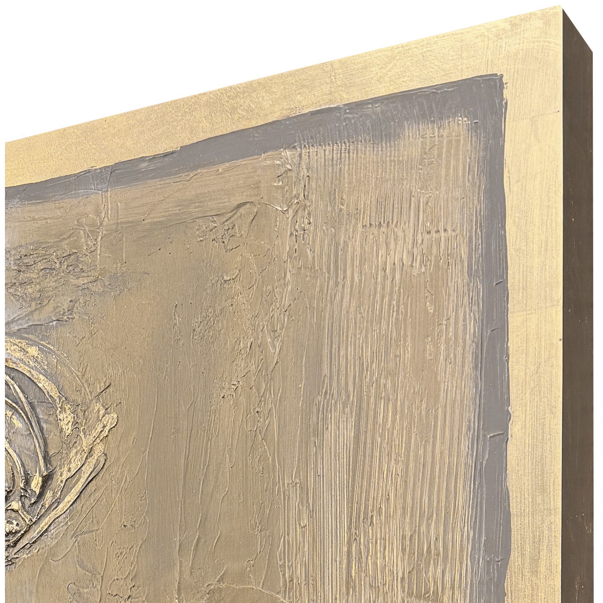 Metallica Beige and Metallic and Pink Wall Sculpture, The Studio