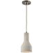 Urban Form 1 Light 6 inch Black Nickel Mini Pendant Ceiling Light in Incandescent