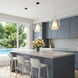 Dusk 1 Light 9.84 inch Black Pendant Ceiling Light in Clear