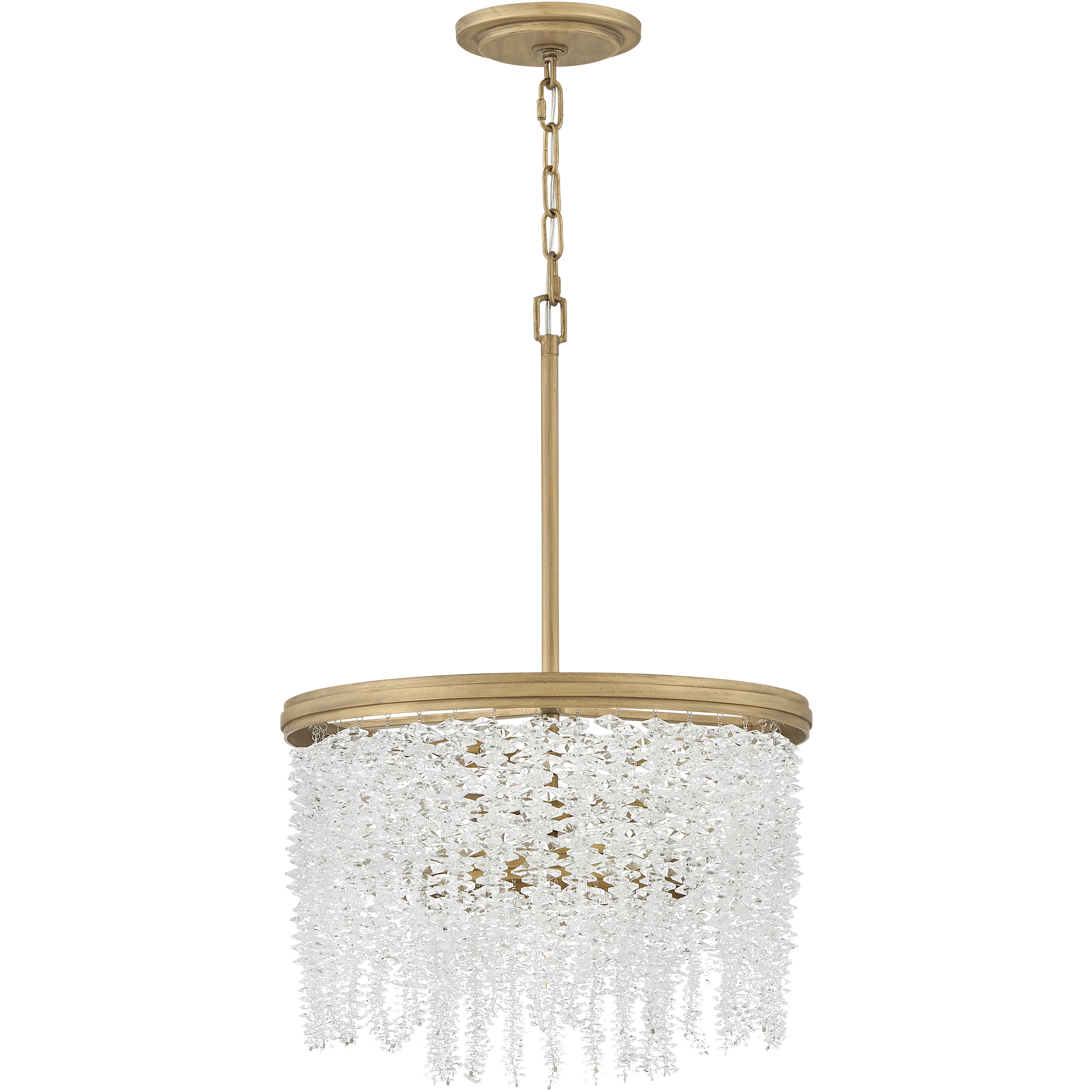 Rubina 4 Light 18 inch Burnished Gold Pendant Ceiling Light