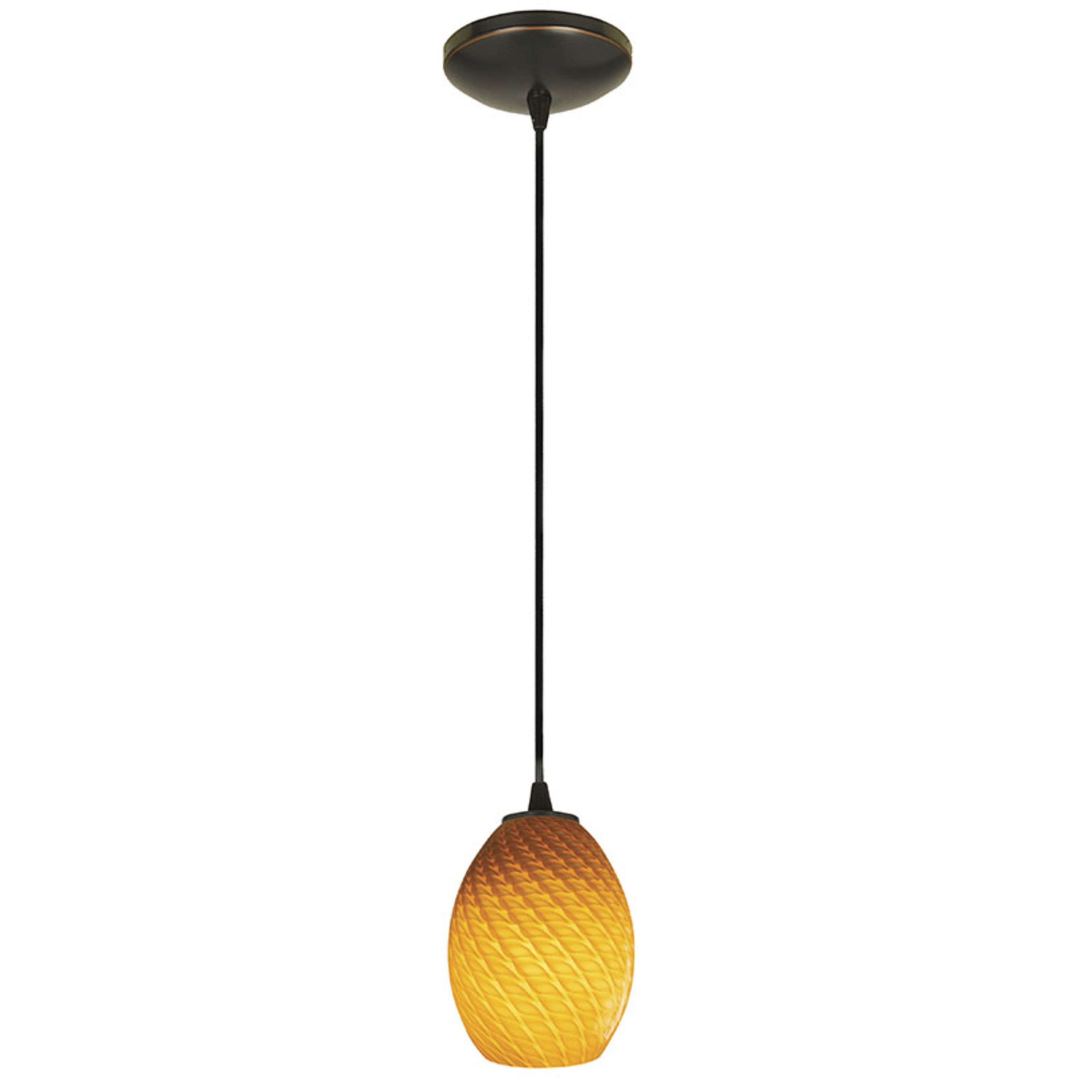 Brandy FireBird 1 Light 6 inch Oil Rubbed Bronze Pendant Ceiling Light in Amber Firebird