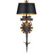 The Duke 3 Light 10 inch Zanzibar Black Wall Sconce Wall Light, Winterthur Collection