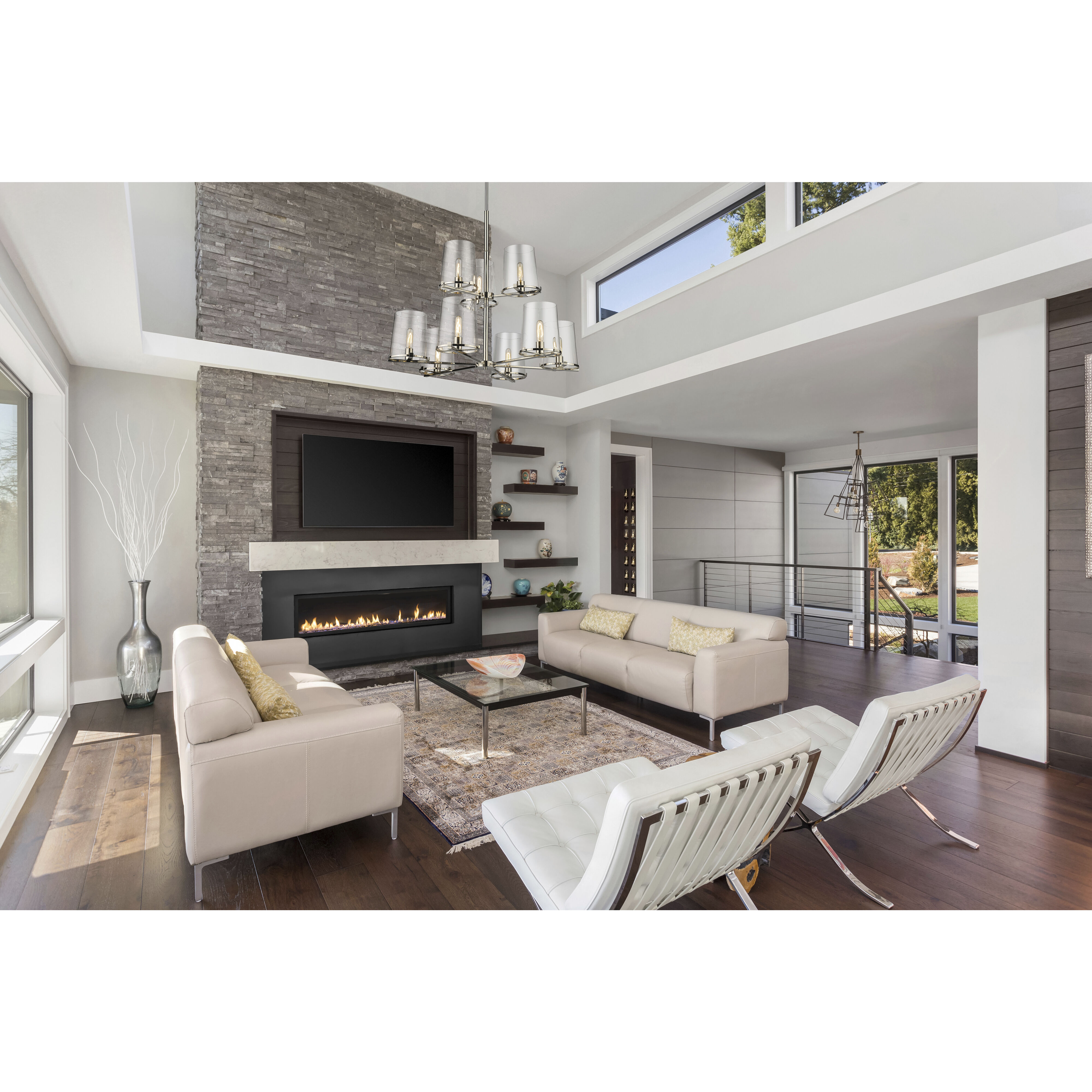 Callista 9 Light 38 inch Polished Nickel Chandelier Ceiling Light