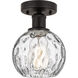 Edison Athens Water Glass 1 Light 6 inch Oil Rubbed Bronze Semi-Flush Mount Ceiling Light