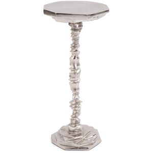 Rock Cut 21.5 X 9.75 inch Silver Martini Table