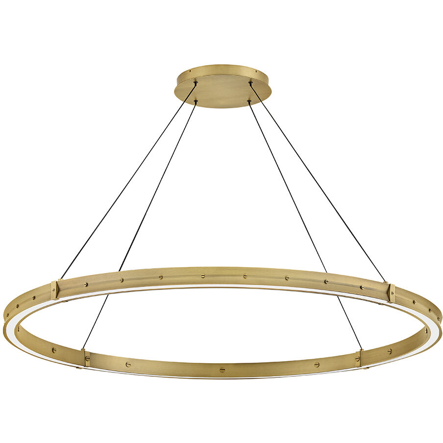 Althea LED 53 inch Lacquered Brass Chandelier Ceiling Light