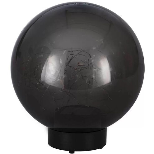 Solar 0.06 watt Transparent Black Outdoor Path Light, Large, Set of 4