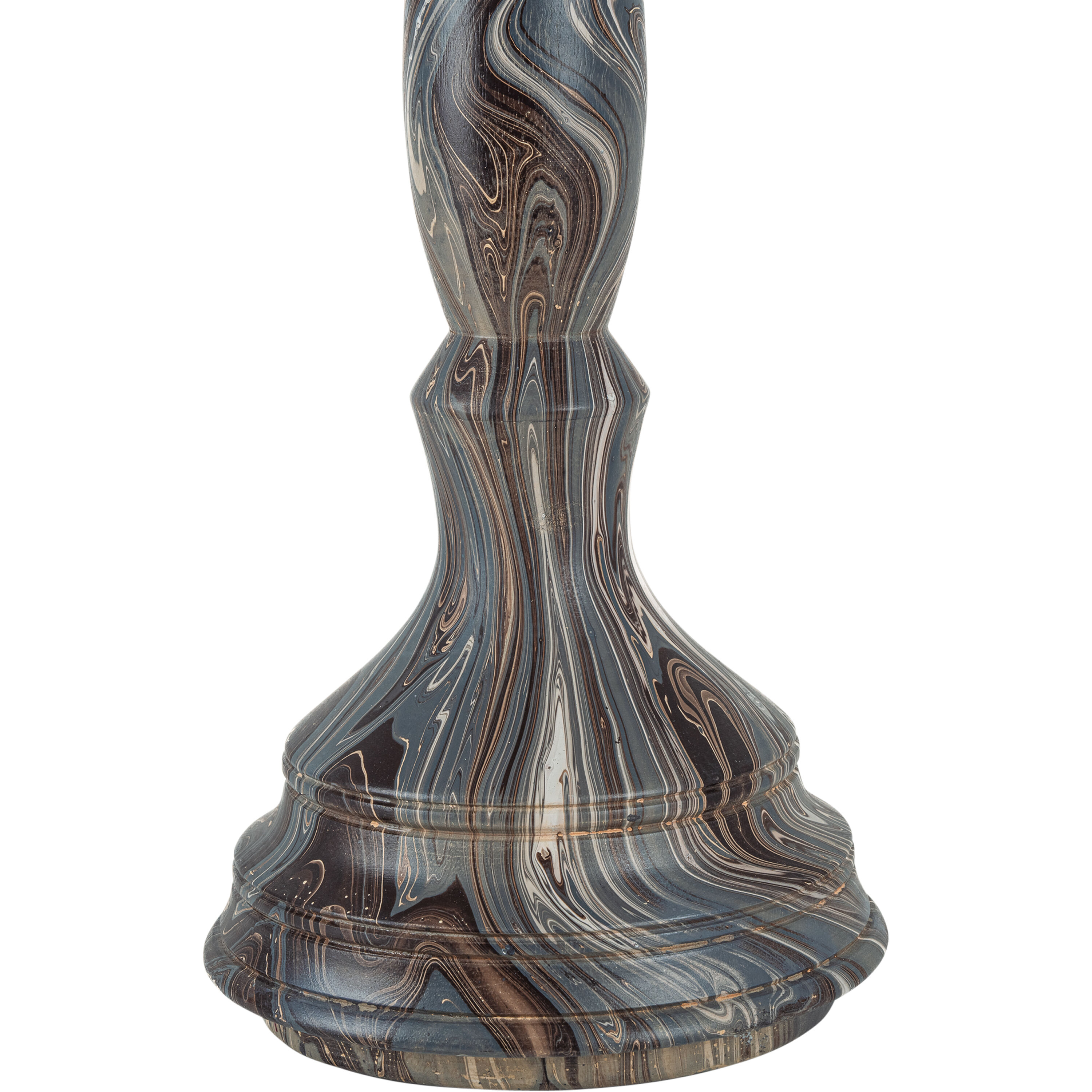 Marbleized Marbleized Brown Turret Box, Short