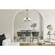 Gianna 5 Light 26 inch Matte Black Chandelier Ceiling Light