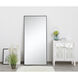 Monet 60 X 30 inch Black Wall Mirror