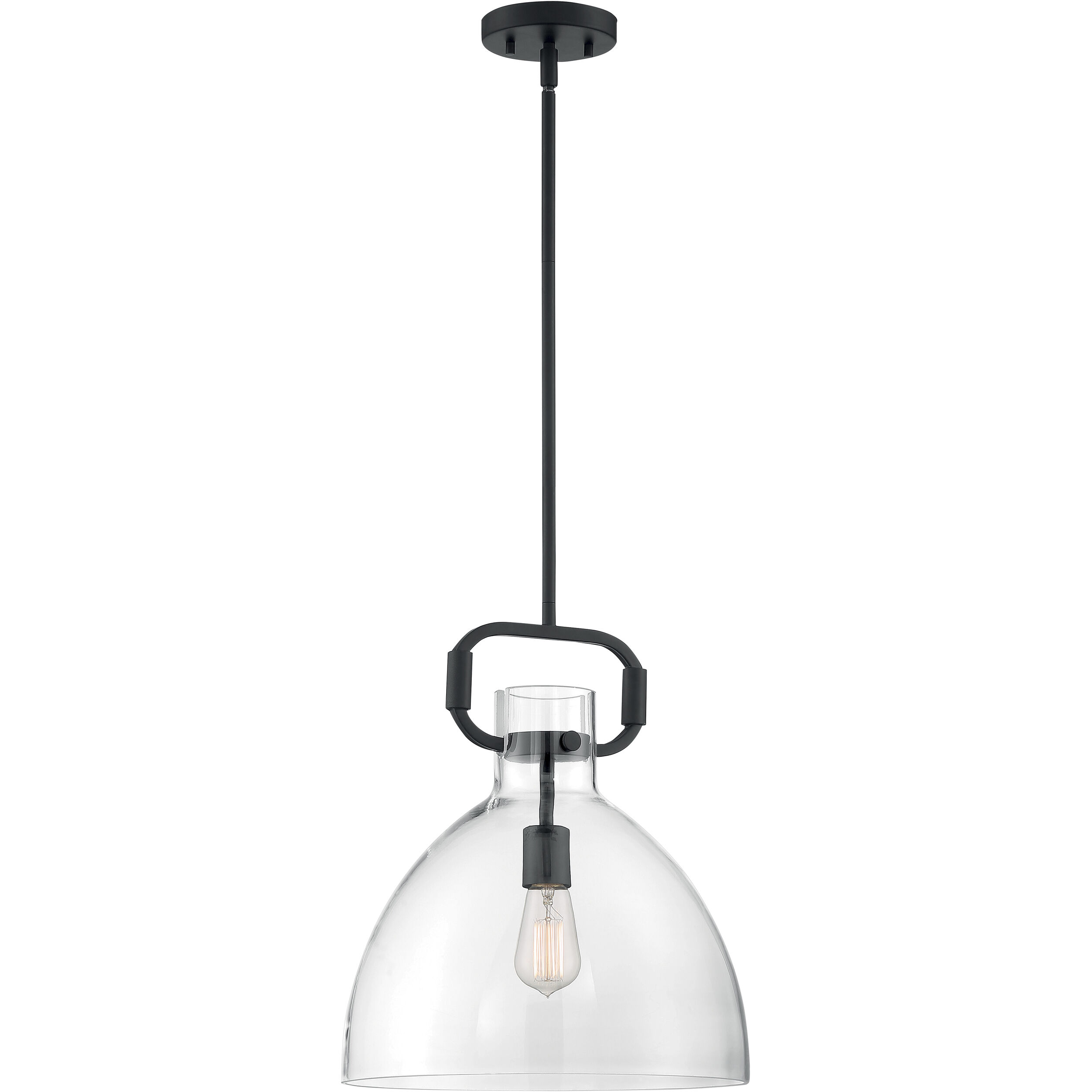 Teresa 1 Light 14 inch Matte Black Pendant Ceiling Light