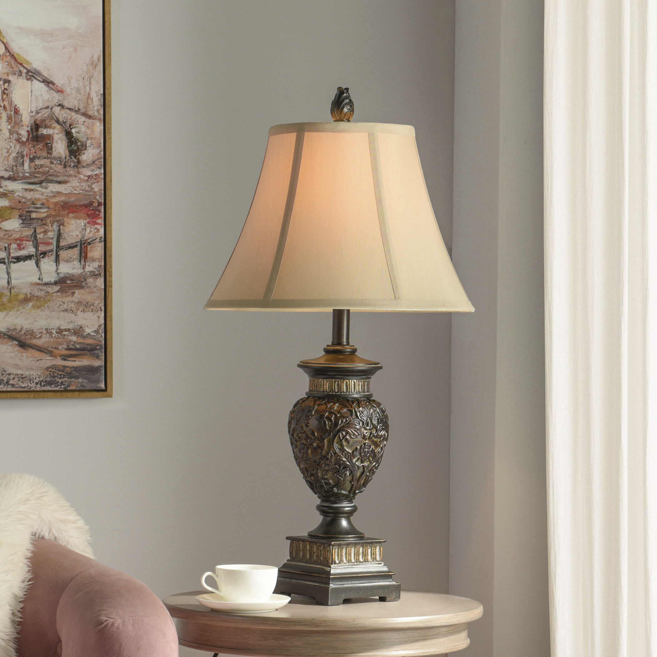 Signature 29 inch 100.00 watt Brown and Gold Table Lamp Portable Light