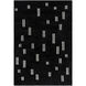 Jason Wu 90 X 60 inch Jet Black / Light Silver Handmade Rug in 5 x 8