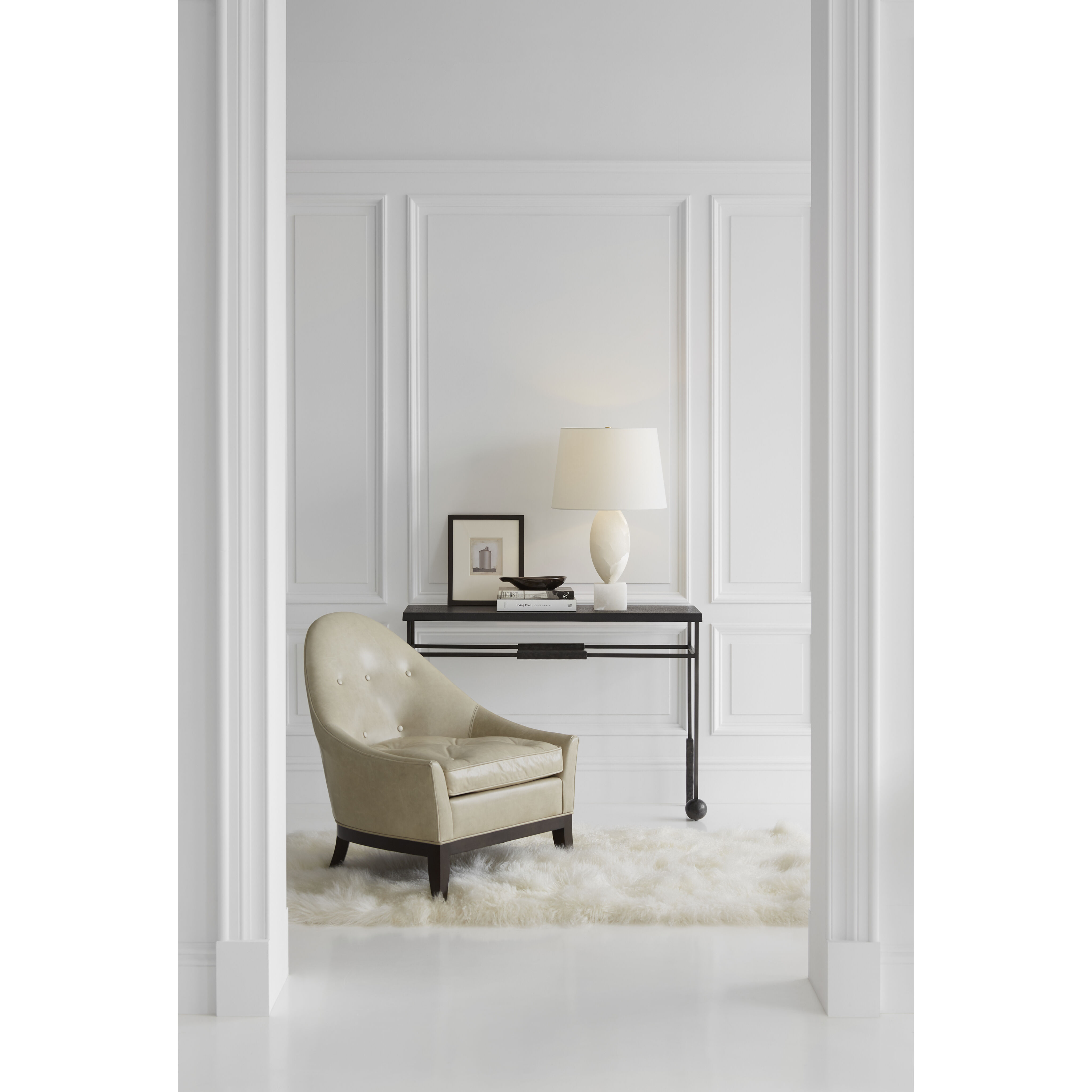 Julie Neill Versa 29 inch 100 watt Alabaster Table Lamp Portable Light, Large