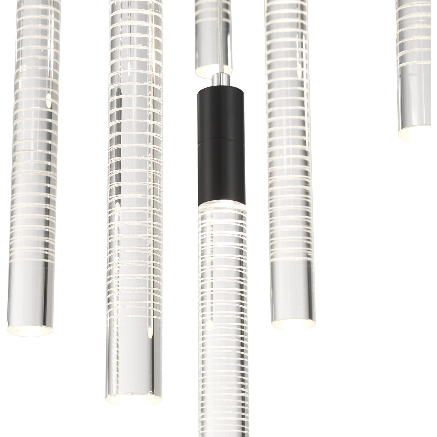 Celine LED 15.75 inch Black Chandelier Ceiling Light