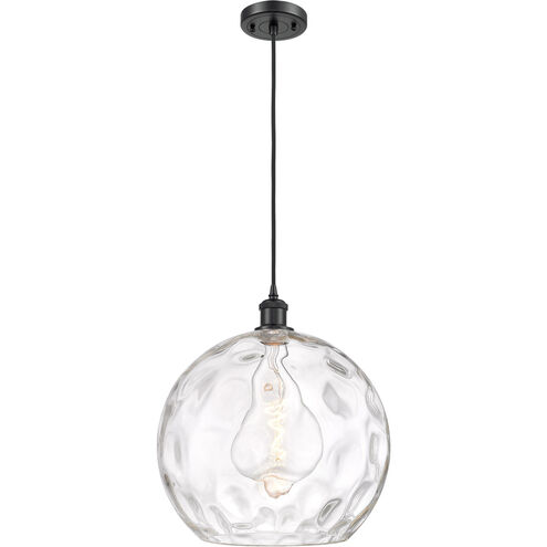Ballston Athens Water Glass 1 Light 14 inch Matte Black Pendant Ceiling Light