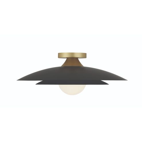 Welsh LED 18 inch Black Flush Mount Ceiling Light