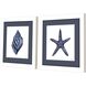 Waterside Collection Blue Framed Art