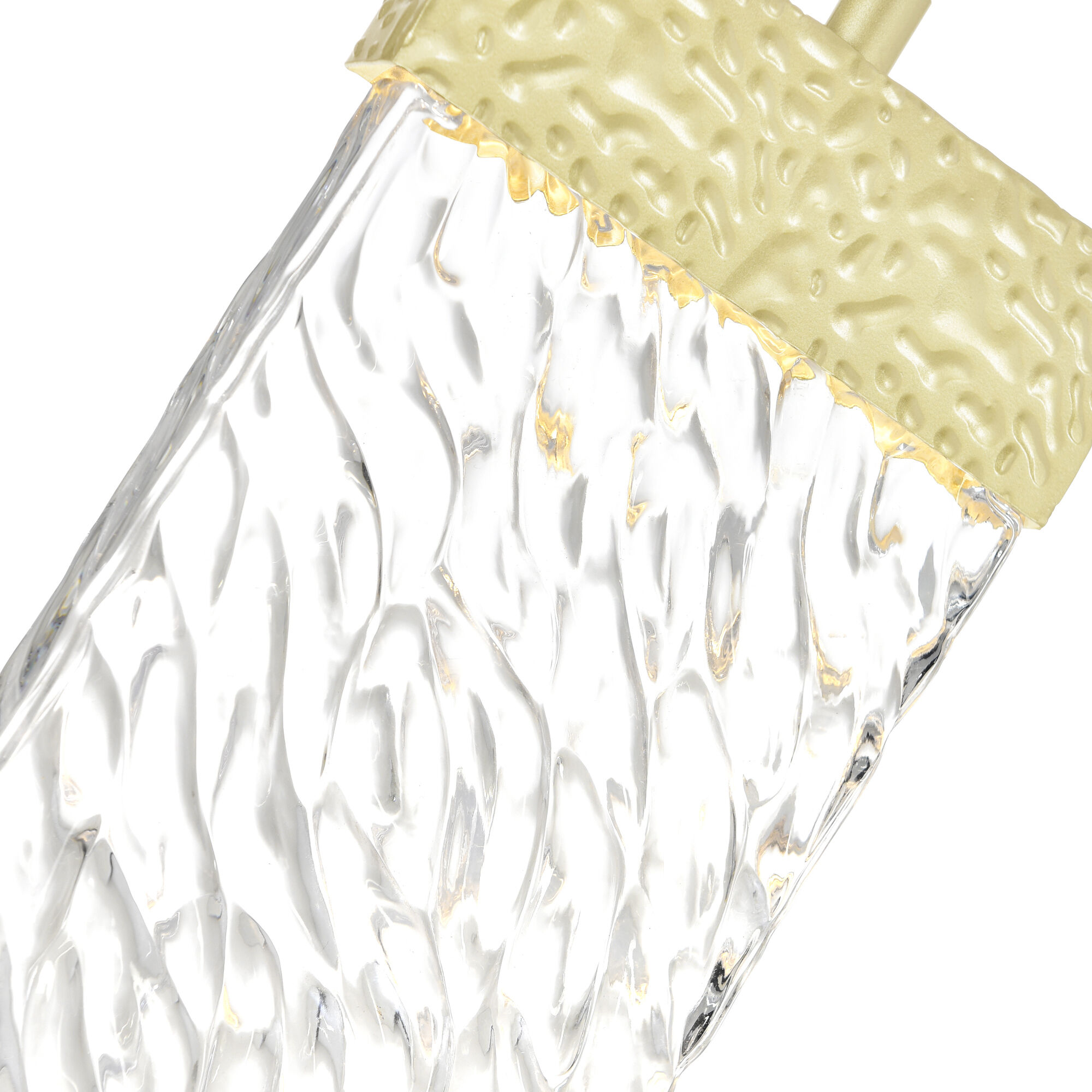 Carolina LED 1 inch Gold Leaf Down Mini Pendant Ceiling Light