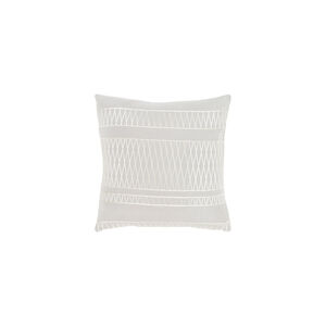 Cora 22 X 22 inch Light Gray and Beige Pillow