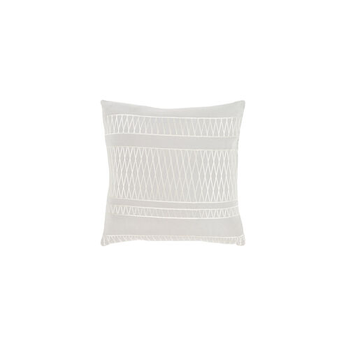 Cora 18 X 18 inch Light Gray and Beige Pillow